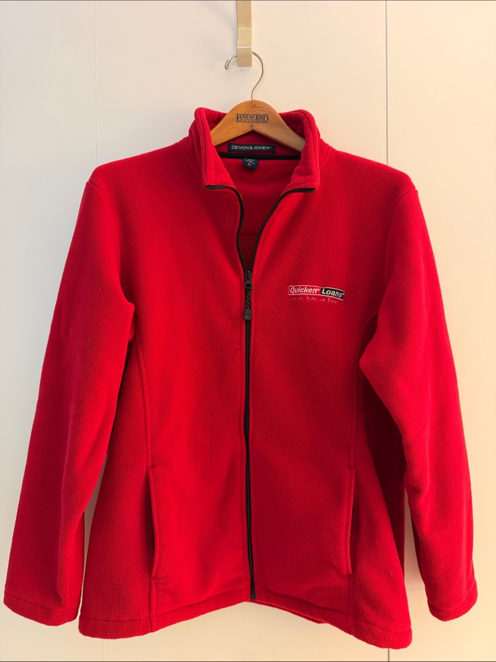 Quicken Loans Red Teddy Fleece Zip-Up Jacket by Devon & Jones